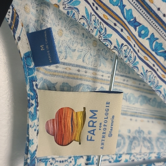 Farm Rio Blue Floral Romper for Anthropologie - Picture 6 of 10